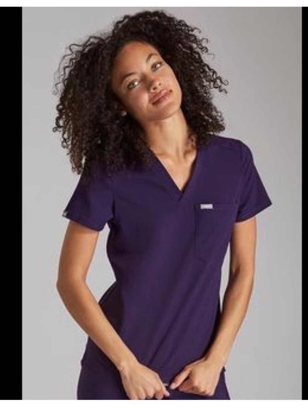 Figs Scrub Top 💜 Purple Catarina Size XXS